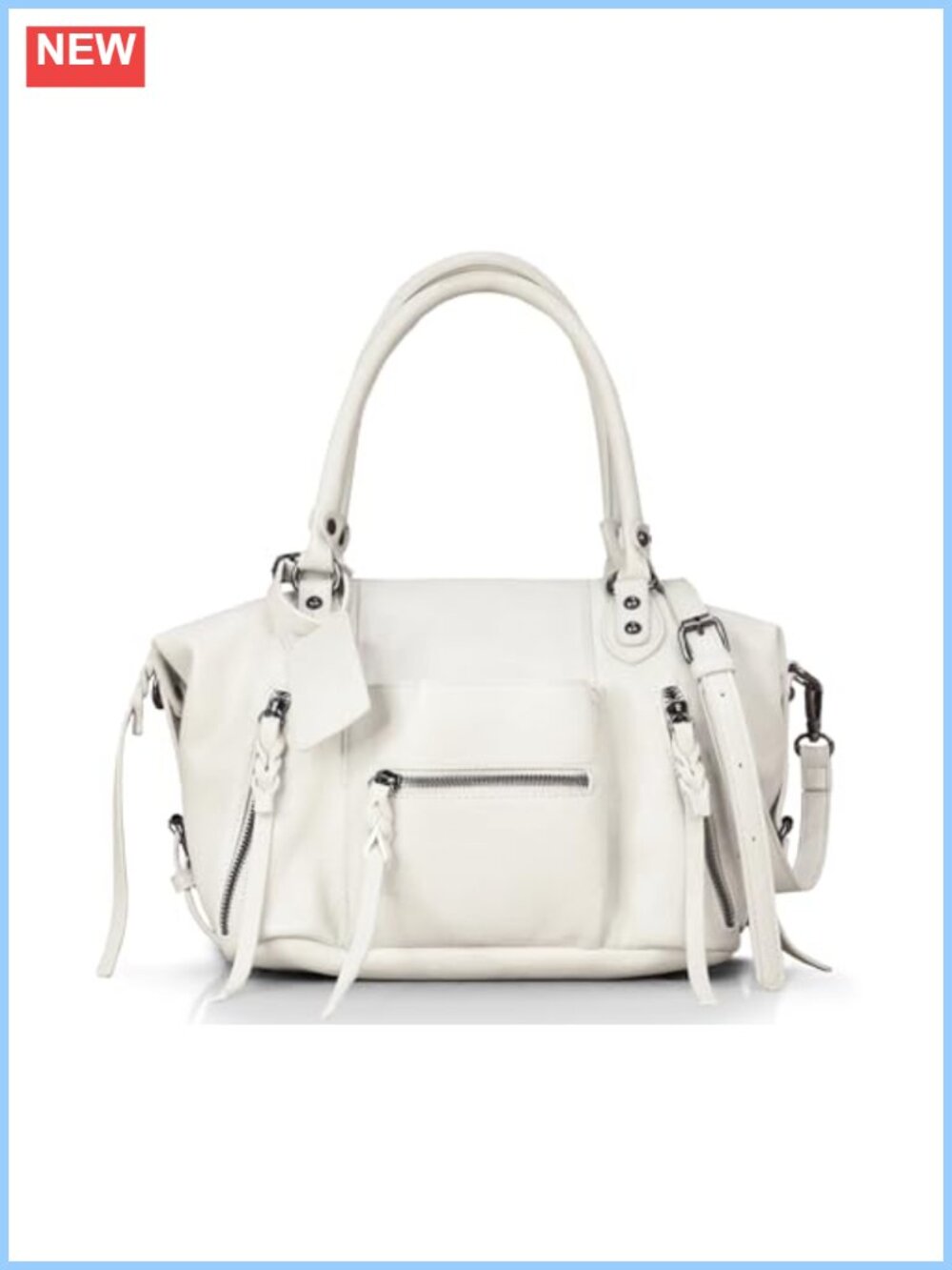 Mini Tote Bag Vegan Leather Adjustable Straps Purse